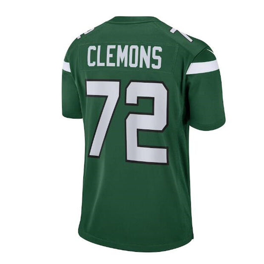 NY.Jets #72 Micheal Clemons Retired Player Game Jersey - Gotham Green Stitched American Football Jerseys