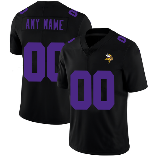 Custom MN.Vikings Football Jerseys Black American Stitched Name And Number Size S to 6XL Christmas Birthday Gift