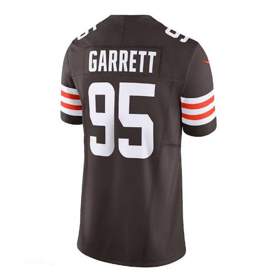 C.Browns #95 Myles Garrett Vapor F.U.S.E. Limited Jersey - Brown Stitched American Football Jerseys