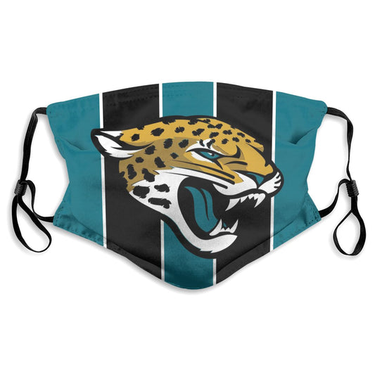 Custom Football Personalized J. Jaguar 01-Teal Dust Face Mask With Filters PM 2.5