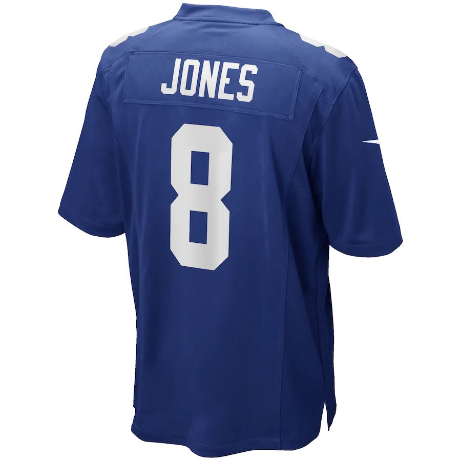 Football Jerseys NY.Giants #8 Daniel Jones Royal Game Player American Stitched Jersey