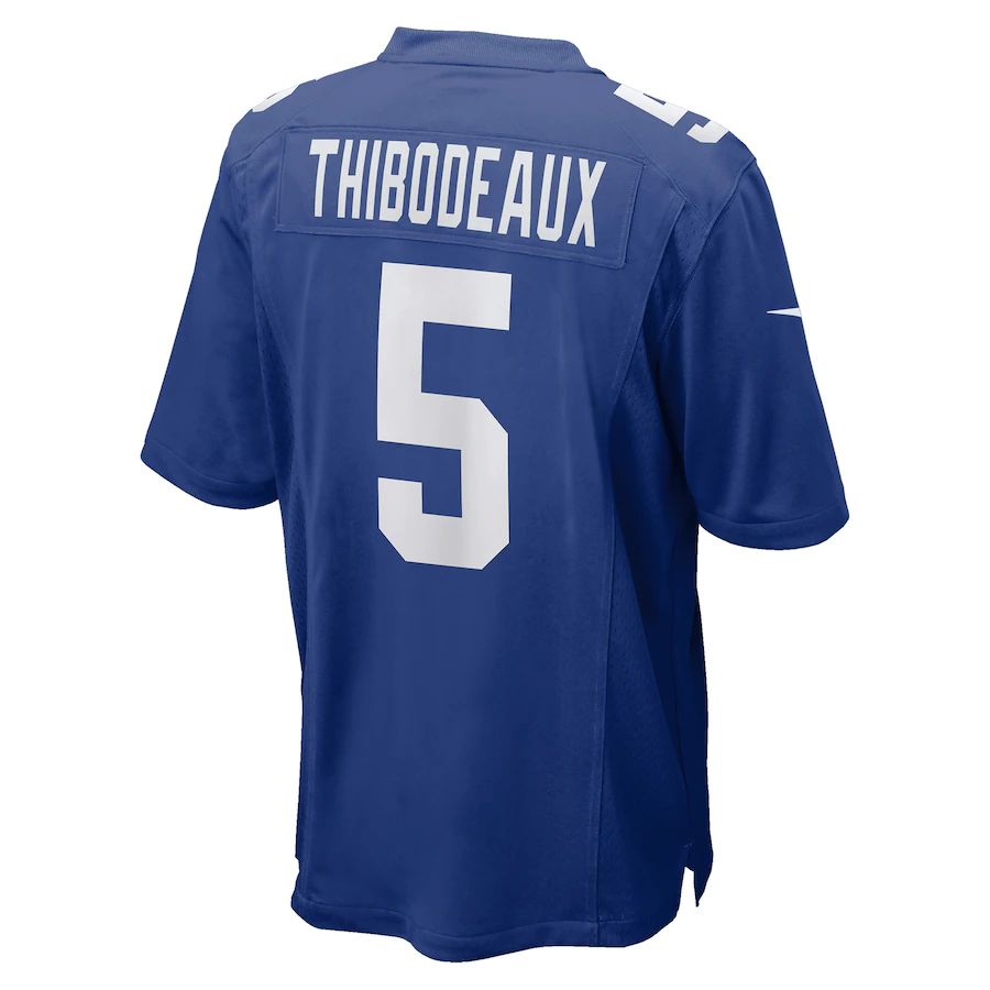 NY.Giants #5 Kayvon Thibodeaux Royal 2022 Draft First Round Pick Game Jersey Stitched American Football Jerseys