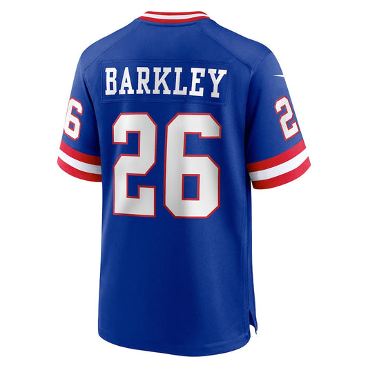 Football Jerseys NY.Giants #26 Saquon Barkley Royal Classic Player Game Stitched American Jersey