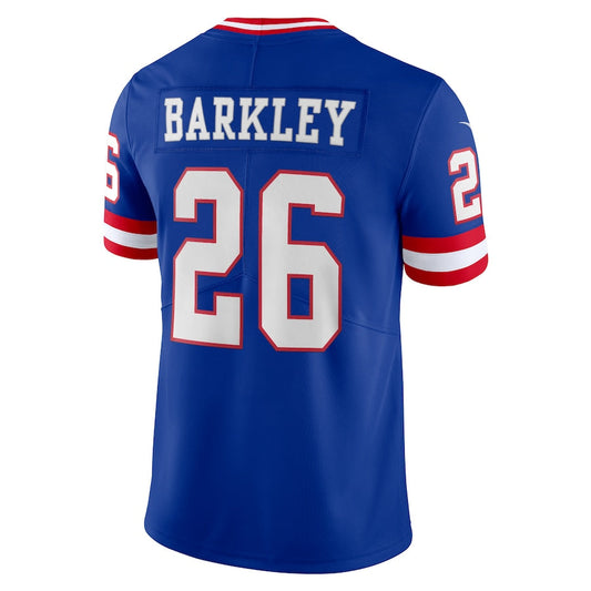 Football Jerseys NY.Giants #26 Saquon Barkley Royal Classic Vapor Limited Player Jersey Stitched