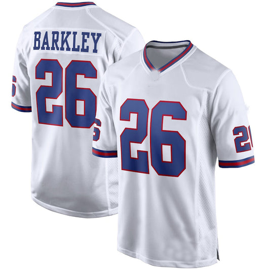 Football Jerseys NY.Giants #26 Saquon Barkley White Alternate Game Stitched American Jersey