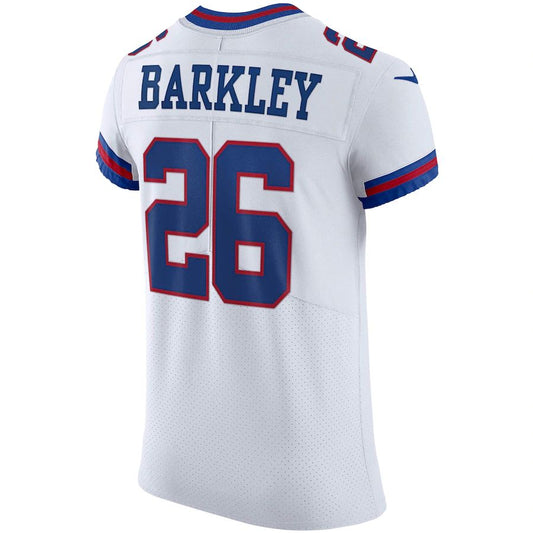 Football Jerseys NY.Giants #26 Saquon Barkley White Vapor Elite Player Stitched American Jersey