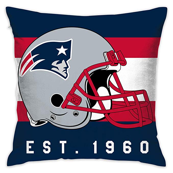 Personalized Football New England Patriots Design Pillowcase Decorative Throw Pillow Cover