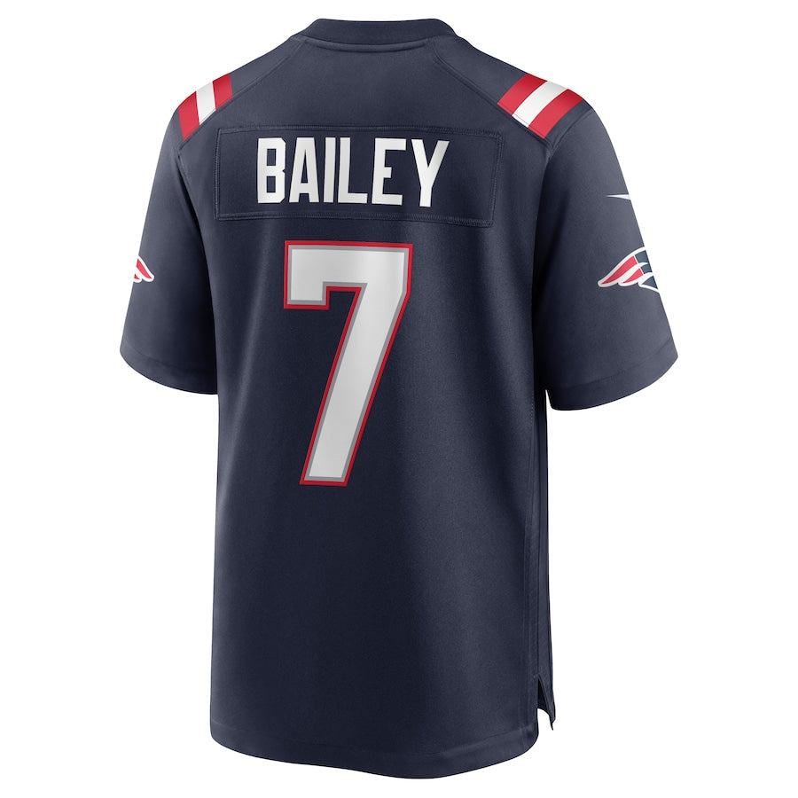 NE.Patriots #7 Jake Bailey Navy Game Jersey Stitched American Football Jerseys