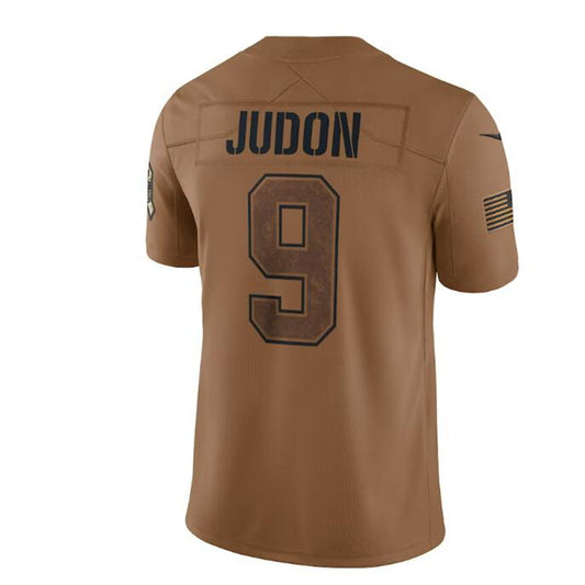 NE.Patriots #9 Matthew Judon Brown 2023 Salute To Service Limited Jersey Stitched American Football Jerseys
