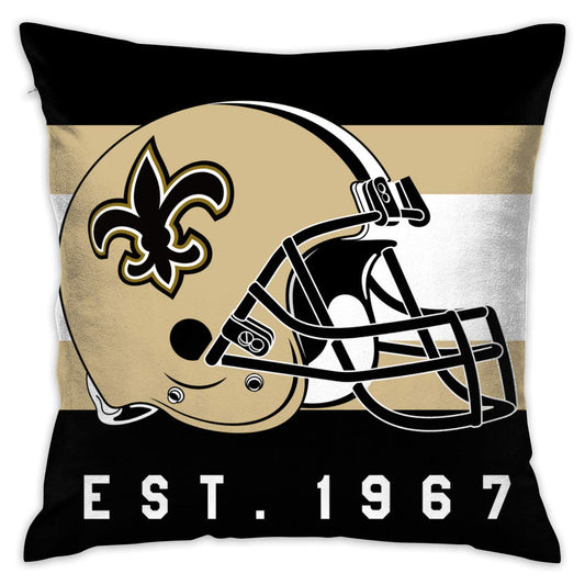 Personalized Football New Orleans Saints Design Pillowcase Decorative Throw Pillow Cover