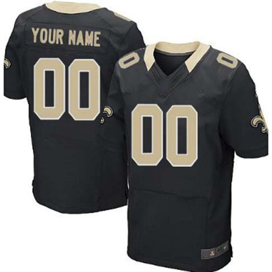 Custom NO.Saints Team Logo Dual Overlap Limited Jersey Black American Jerseys Stitched Jersey Football Jerseys