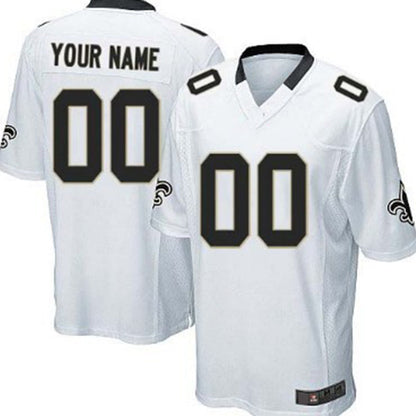 Custom NO.Saints White Limited Jersey American Stitched Jersey Football Jerseys