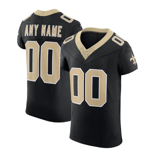 Custom NO.Saints  Black Vapor F.U.S.E. Elite Jersey American Stitched Jersey Football Jerseys