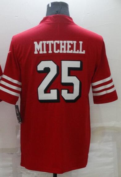 Men's #25 Elijah Mitchell SF.49ers Limited Stitched Jerseys