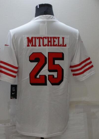 Men's #25 Elijah Mitchell SF.49ers Limited Stitched Jerseys