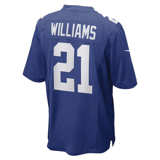 Football Jerseys NY.Giants #21 Antonio Williams Royal Game Player Stitched American Jersey