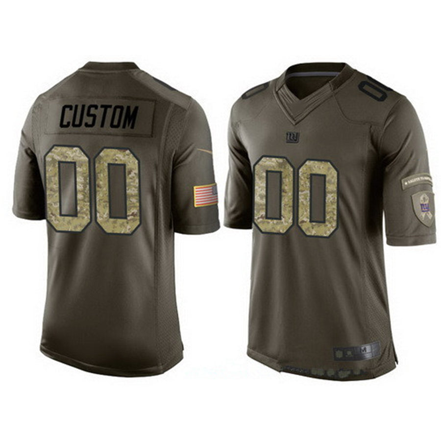 Custom LV.Raiders Olive Camo Salute To Service Veterans Day Limited Jersey Stitched American Football Jerseys