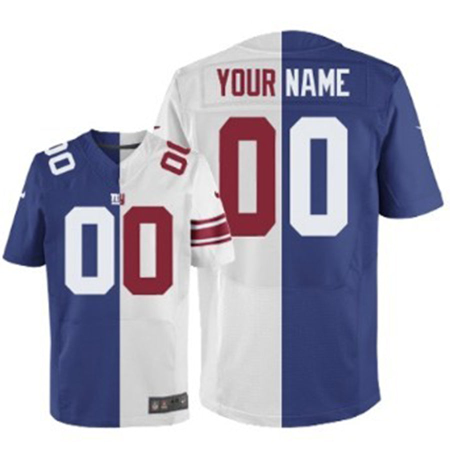 Custom LV.Raiders Blue-White Two Tone Elite Jersey Stitched American Football Jerseys