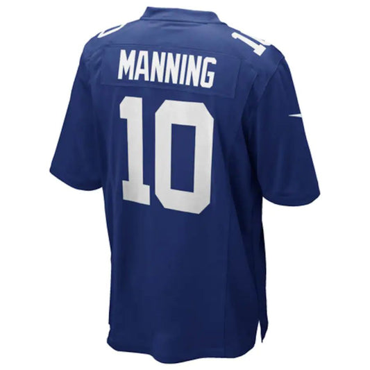 Football Jerseys NY.Giants #10 Eli Manning Royal Blue Team Color Game Stitched American Jersey
