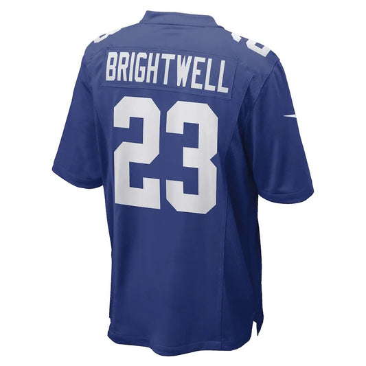 Football Jerseys NY.Giants #23 Gary Brightwell Royal Team Game Player Stitched American Jersey