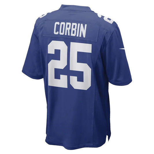 Football Jerseys NY.Giants #25 Jashaun Corbin Royal Game Player Stitched American Jersey
