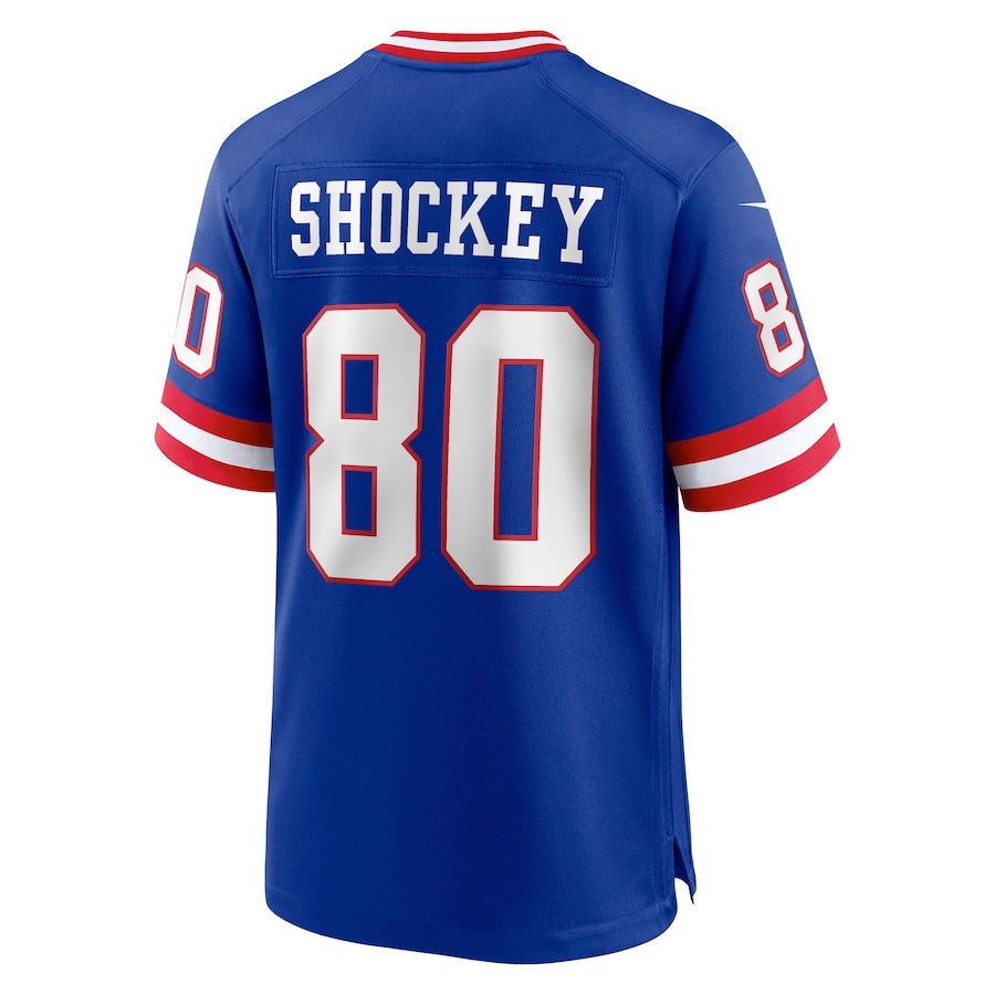 NY.Giants #80 Jeremy Shockey Royal Classic Retired Player Game Jersey Stitched American Football Jerseys