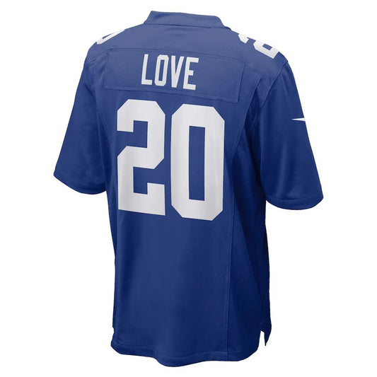 Football Jerseys NY.Giants #20 Julian Love Royal Game Stitched American Jersey