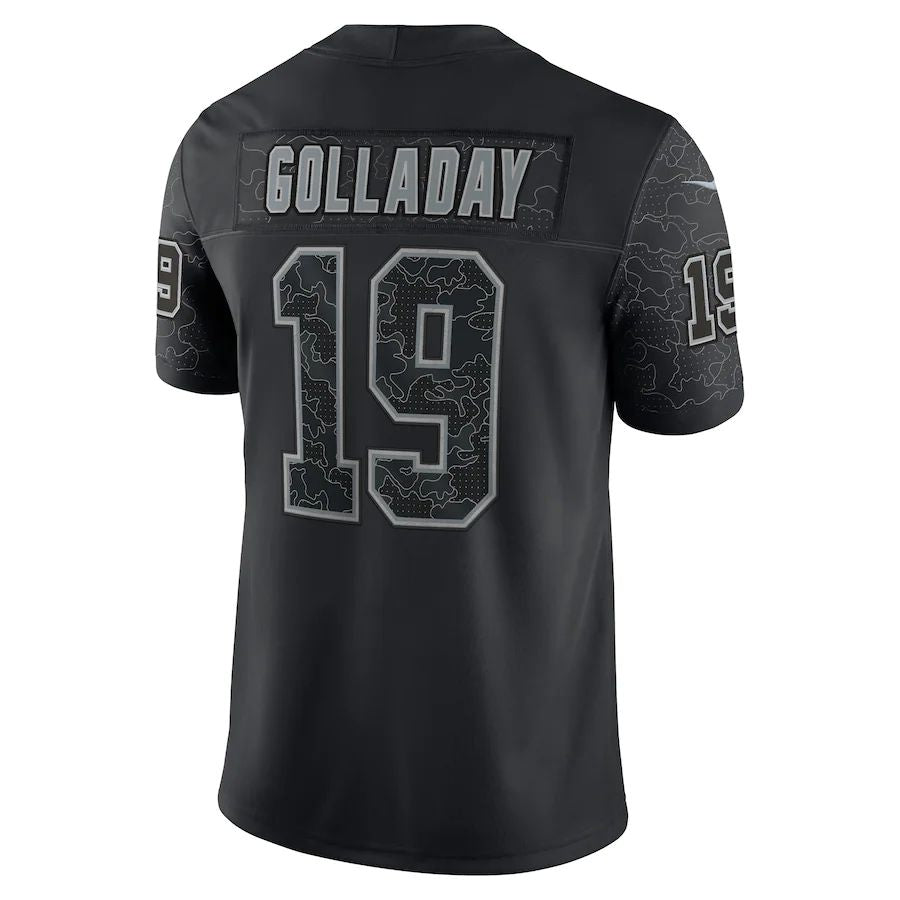 Football Jerseys NY.Giants #19 Kenny Golladay  Black RFLCTV Limited Stitched American Jersey