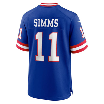 Football Jerseys NY.Giants #11 Phil Simms Royal Classic Retired Player Game Stitched American Jersey