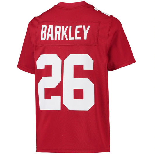 Football Jerseys NY.Giants #26 Saquon Barkley  Red Inverted Team Game Stitched American Jersey
