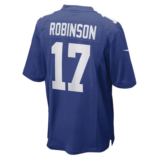 Football Jerseys NY.Giants #17 Wan'Dale Robinson Royal Game Player Stitched American Jersey