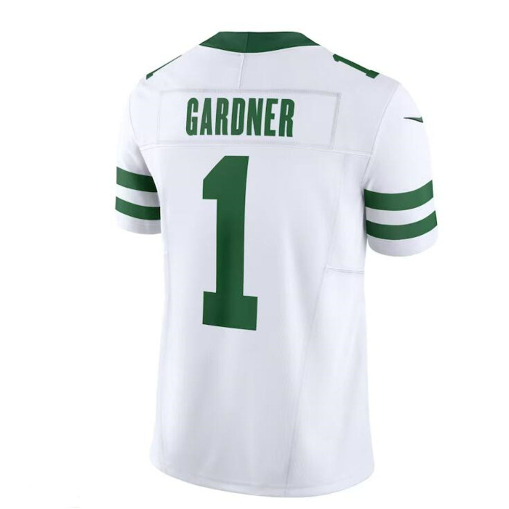 NY.Jets #1 Ahmad Sauce Gardner White Legacy Vapor F.U.S.E. Limited Jersey Stitched American Football Jerseys