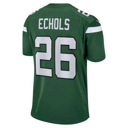 NY.Jets #26 Brandin Echols Gotham Green Game Jersey Stitched American Football Jerseys
