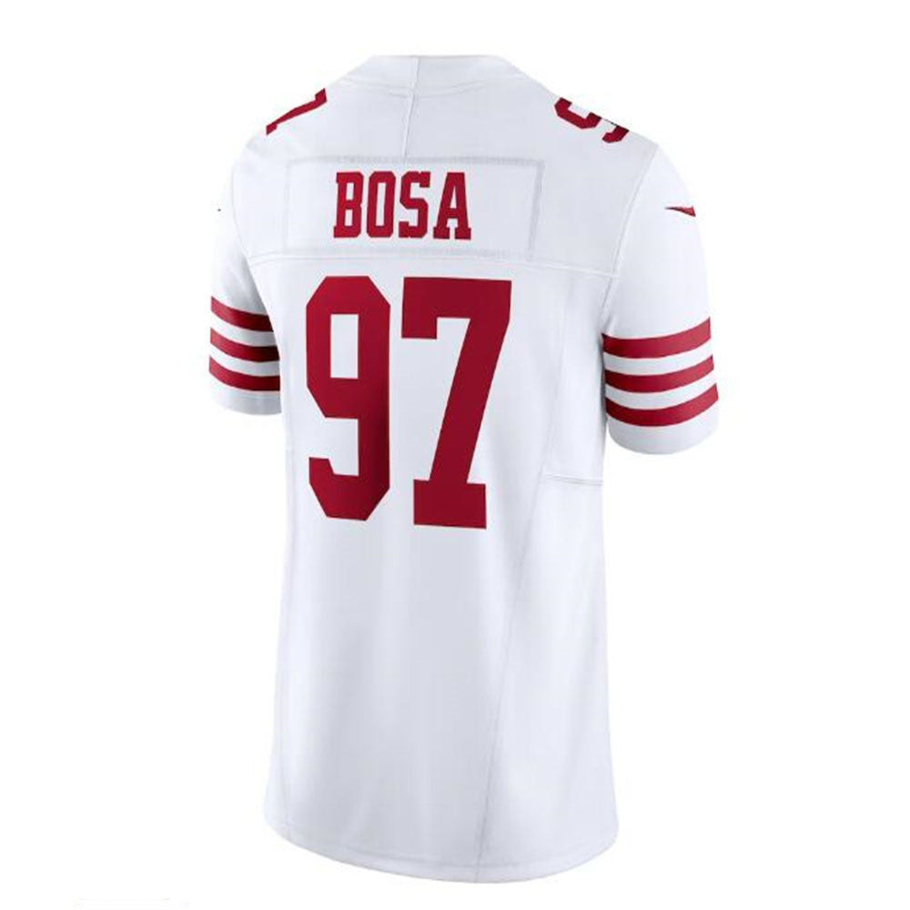 SF. 49ers #97 Nick Bosa Vapor F.U.S.E. Limited Jersey - White Stitched American Football Jersey