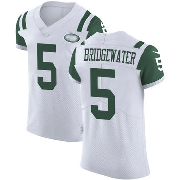 NY.Jets  #5 Teddy Bridgewater White Stitched Vapor Untouchable Elite Jersey Stitched American Football Jerseys