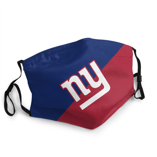 Custom Football Personalized New York Giants Dust Face Mask With Filters PM 2.5