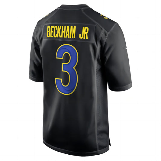 LA.Rams #3 Odell Beckham Jr.  Super Bowl LVI Bound Game Fashion Jersey Black Stitched American Football Jerseys