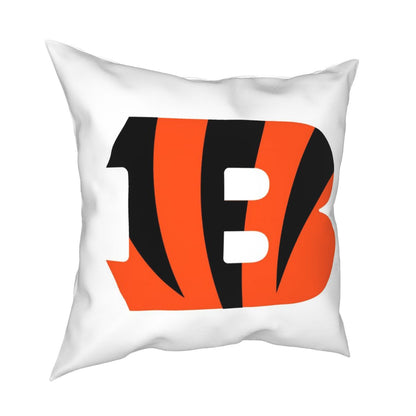 Custom Decorative Football Pillow Case Cincinnati Bengals White Pillowcase Personalized Throw Pillow Covers