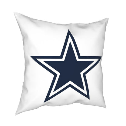 Custom Decorative Football Pillow Case Dallas Cowboys White Pillowcase Personalized Throw Pillow Covers