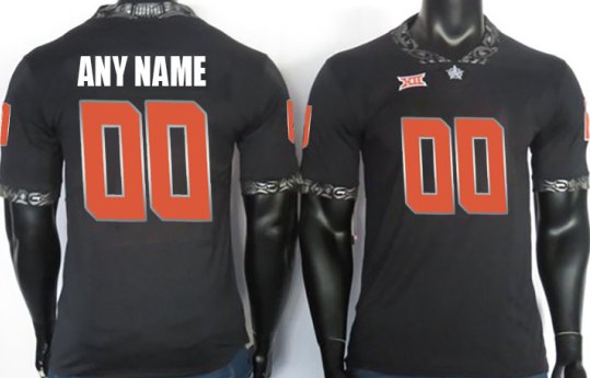 Custom Football Oklahoma State Cowboys Black Jersey Mens Youth Women Short Sleeve American College Jerseys