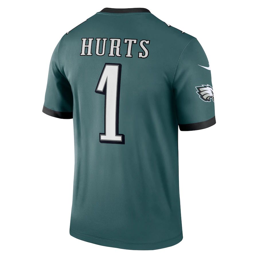 P.Eagles #1 Jalen Hurts Midnight Green Legend Jersey Stitched American Football Jerseys