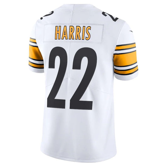 P.Steelers #22 Najee Harris White Vapor Limited Jersey Stitched American Football Jerseys