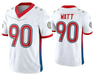 P.Steelers #90 T.J. Watt White 2022 Pro Bowl Vapor Untouchable Stitched Limited Jersey American Football Jerseys