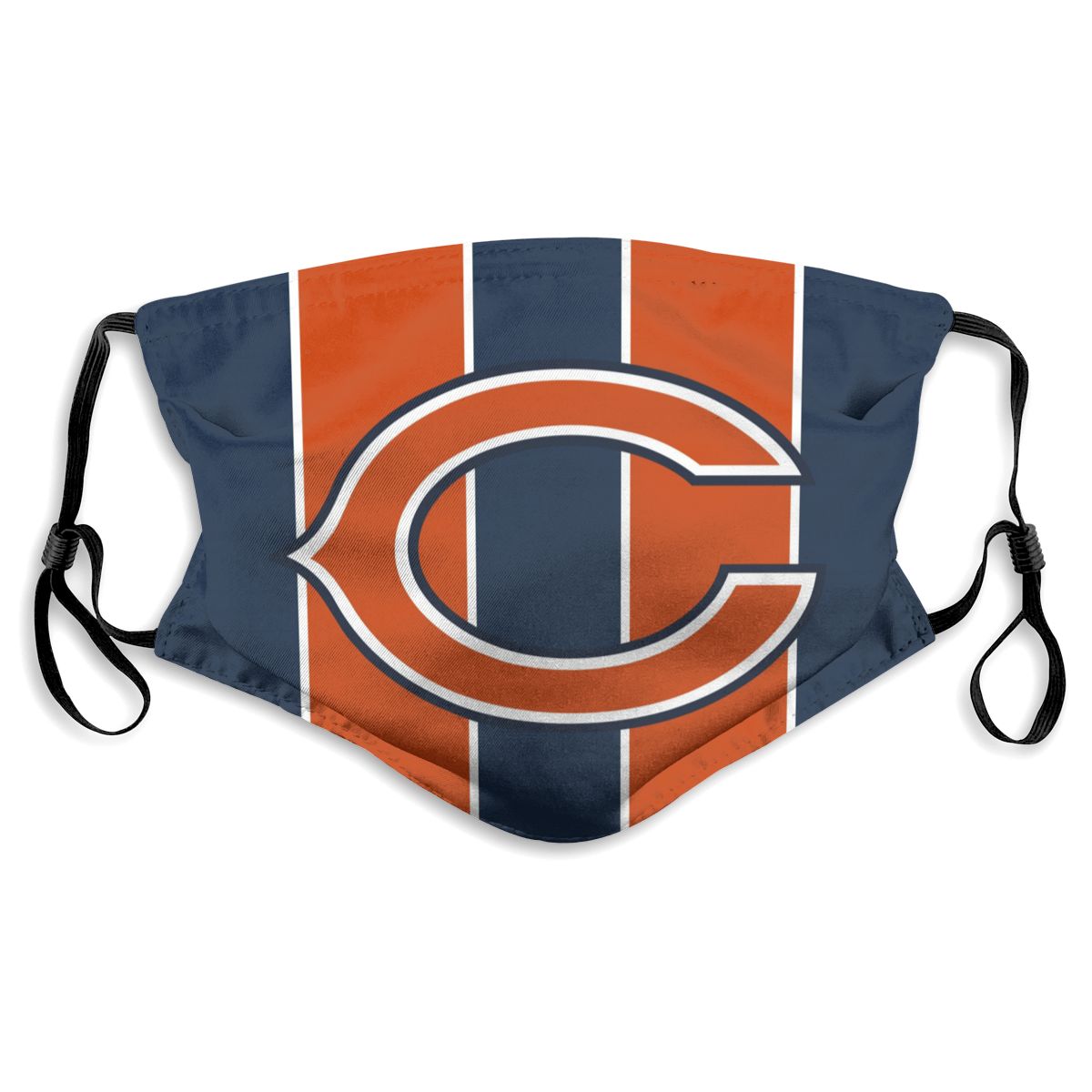 Custom Football Personalized C.Bear 01- Navy Dust Face Mask With Filters PM 2.5