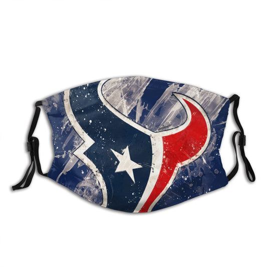 Print Football Personalized Houston Texans -2 Dust Face Mask With Filters PM 2.5