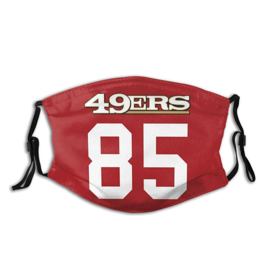Personalized San Francisco 49ers #85 George Kittle Face Mask Red