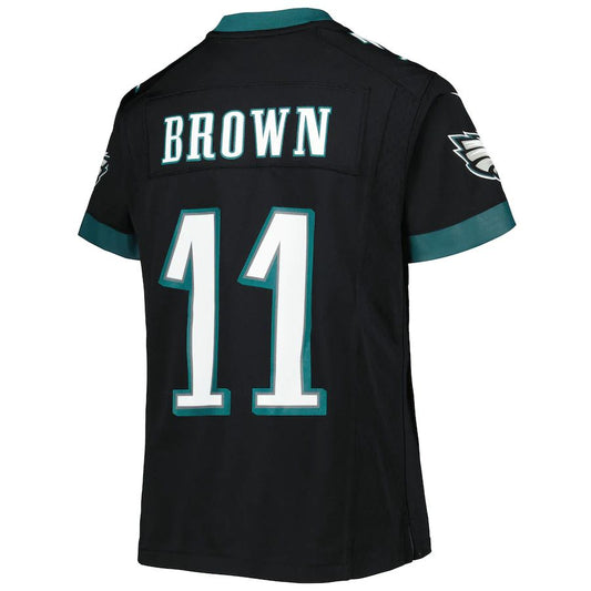 P.Eagles #11 A.J. Brown Black Game Jersey Stitched American Football Jerseys