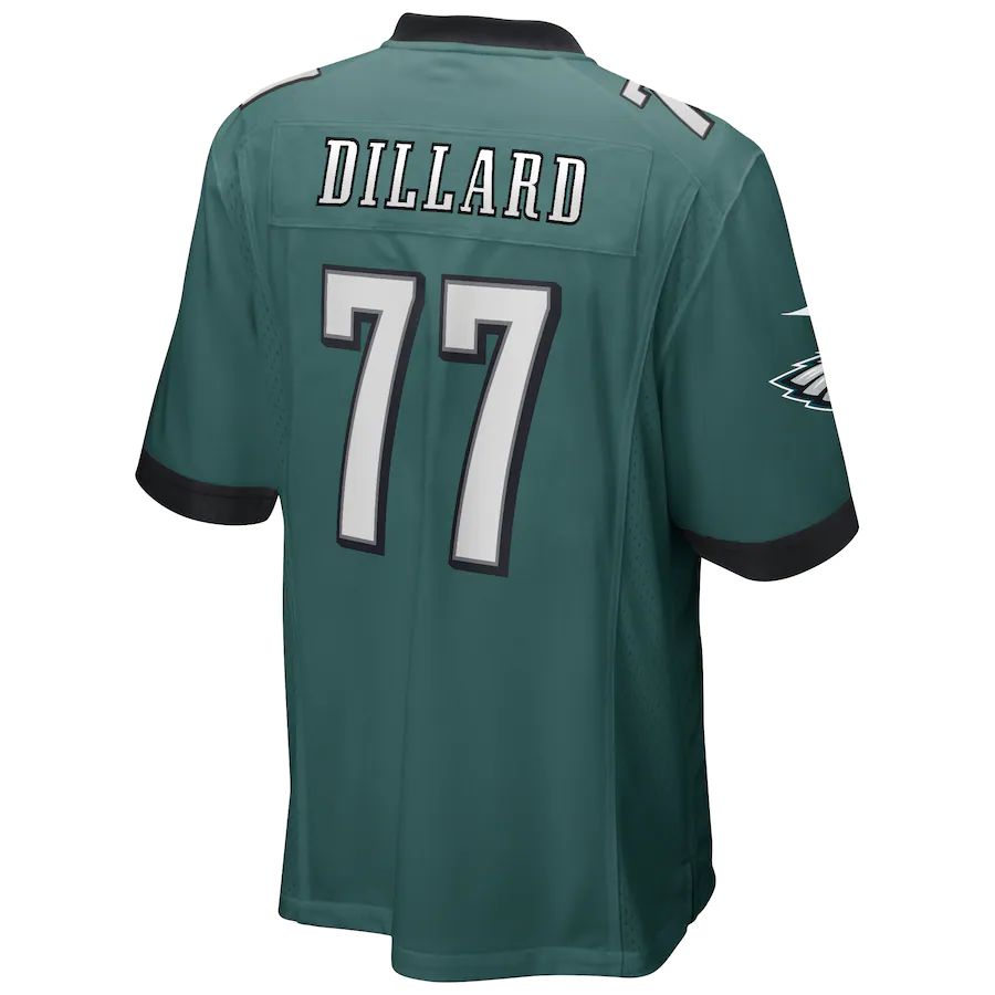 P.Eagles #77 Andre Dillard Midnight Green Game Player Jersey Stitched American Football Jerseys