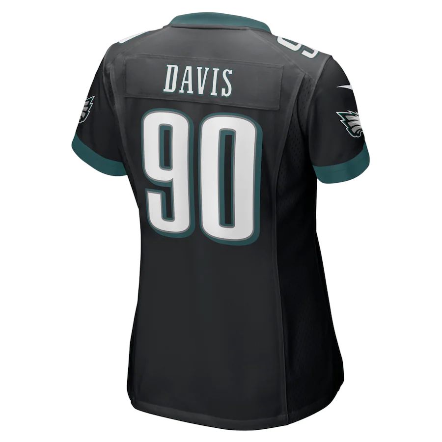 P.Eagles #90 Jordan Davis Black Player Game Jersey Stitched American Football Jerseys