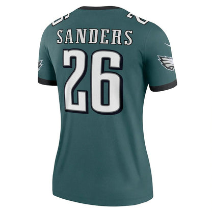 P.Eagles #26 Miles Sanders Midnight Green Legend Jersey Stitched American Football Jerseys